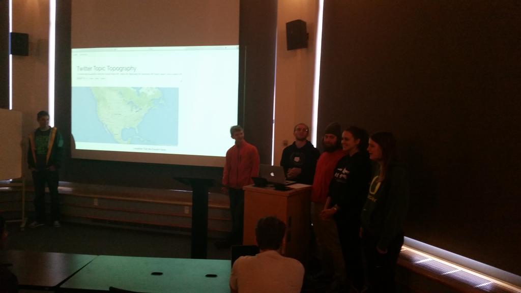 UODevClub's tweet photo. The presentations were awesome. Great work, teams! #HackTownUSA2015 https://t.co/CR5IqyMYoP