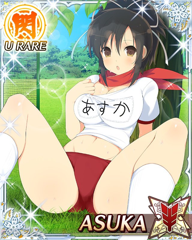 閃乱カグラ Newwave Gバースト 飛鳥や春花の体操着イラストカードが登場 閃乱カグラ S Kagura 電撃オンライン Scoopnest
