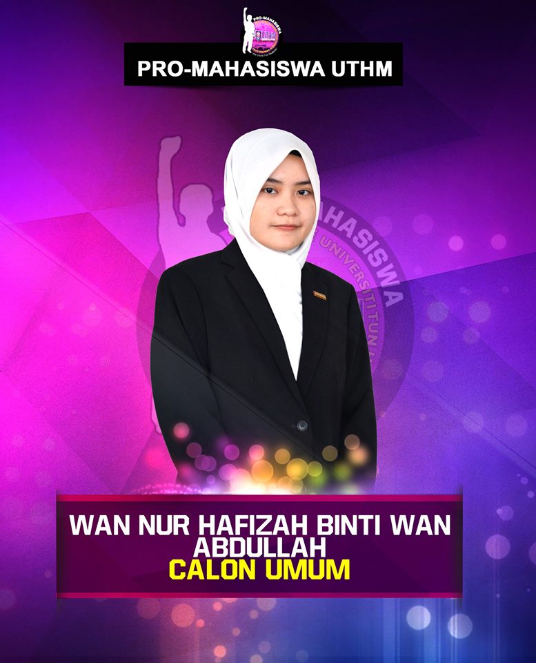 brodan_77's tweet photo. Calon Kawasan UMUM

Wan Nur Hafizah Binti Wan Abdullah 

#HeilProM
#WeUniteForStudents
#IniKaliKitaPimpin https://t.co/8moqE7WalG
