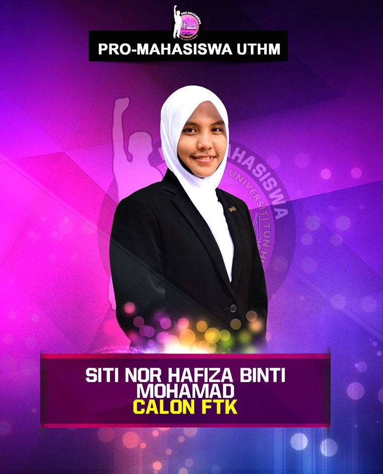 brodan_77's tweet photo. Calon Kerusi FTK

Siti Nor Hafiza Binti Mohamad 

#HeilProM
#WeUniteForStudents
#IniKaliKitaPimpin https://t.co/hck2hvHuPE