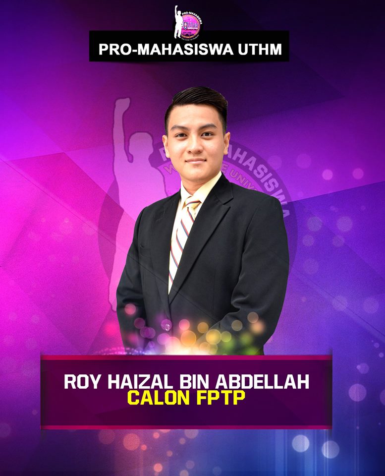 brodan_77's tweet photo. Calon Kerusi FPTP

Roy Haizal Bin Abdellah 

#HeilProM
#WeUniteForStudents
#IniKaliKitaPimpin https://t.co/wU0WzmImlS