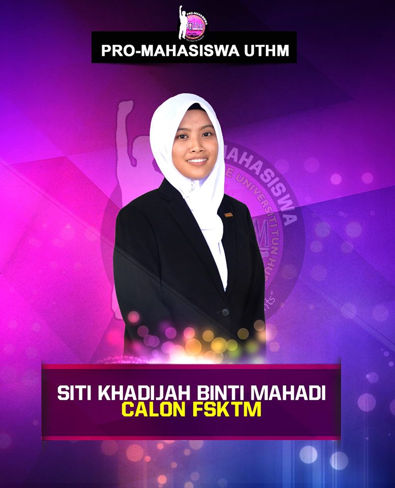 brodan_77's tweet photo. Calon Kerusi FSKTM

Siti Khadijah Binti Mahadi 

#HeilProM
#WeUniteForStudents
#IniKaliKitaPimpin https://t.co/94SMUMTN4h