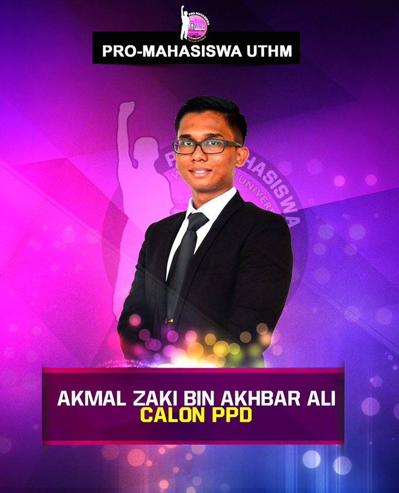 brodan_77's tweet photo. Calon Kerusi PPD

Akmal Zaki Bin Akhbar Ali 

#HeilProM
#WeUniteForStudents
#IniKaliKitaPimpin https://t.co/CNpGuDU4tR