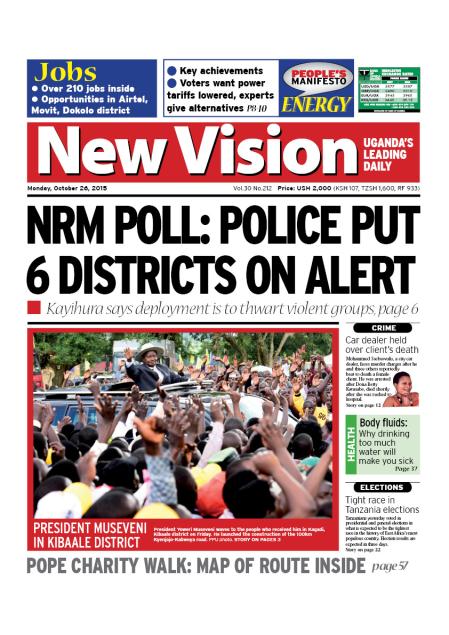 newvisionwire's tweet photo. In NEW VISION  #Sh214b road works. #NutritionGuide - Do not peel potatoes #Jobmart #Sport https://t.co/c2C2IpUoO2  https://t.co/HqhOpyZWWT…