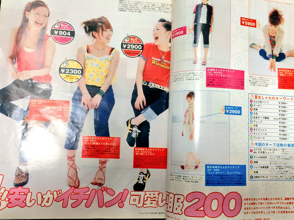 今日のなつかしZipper発掘は2000年7月号の安かわ特集〜✨✨カラー