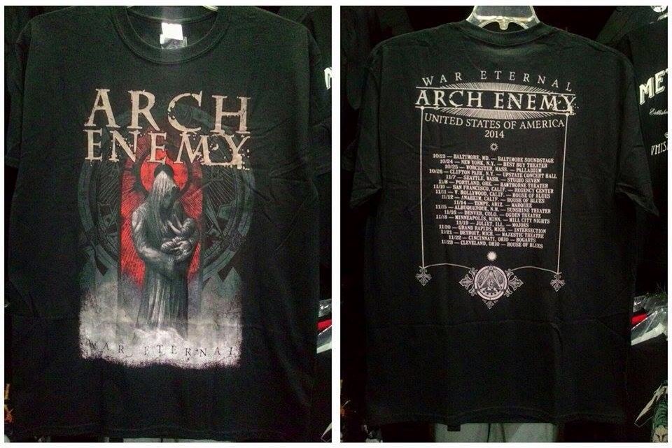 TS Arch Enemy - War Eternal Tour | Size M L - Gildan | IDR 300K | SMS/WA : 0878 1246 7779