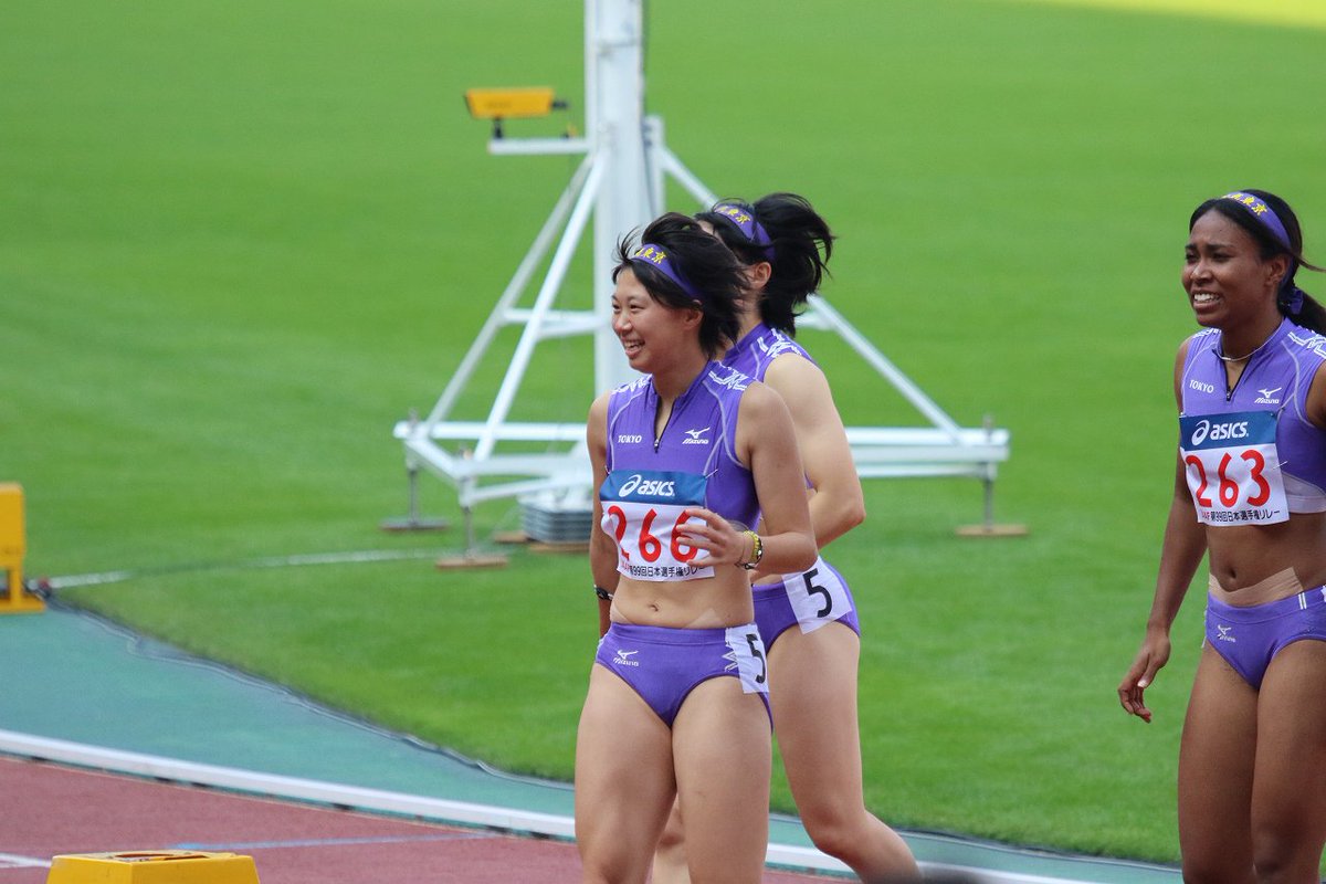 白はまぐり Pa Twitter 東京高校 斉田果歩選手 福田真衣選手 二人とも二年生 守田紗矢香選手もいるし来年も強いですね 日本選手権リレー はじめての一眼レフ T Co O2stqepv3m