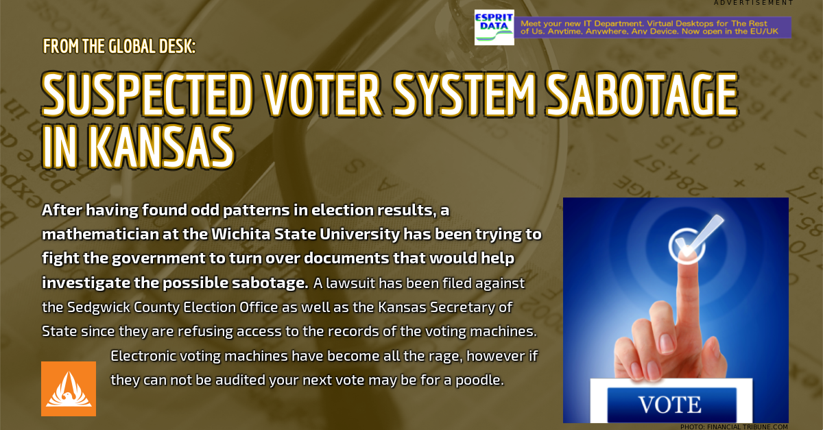 FalconwingNews's tweet photo. Suspected #voter system #sabotage in Kansas [https://t.co/xOQZlV5R54] https://t.co/XhRLeb1j8T