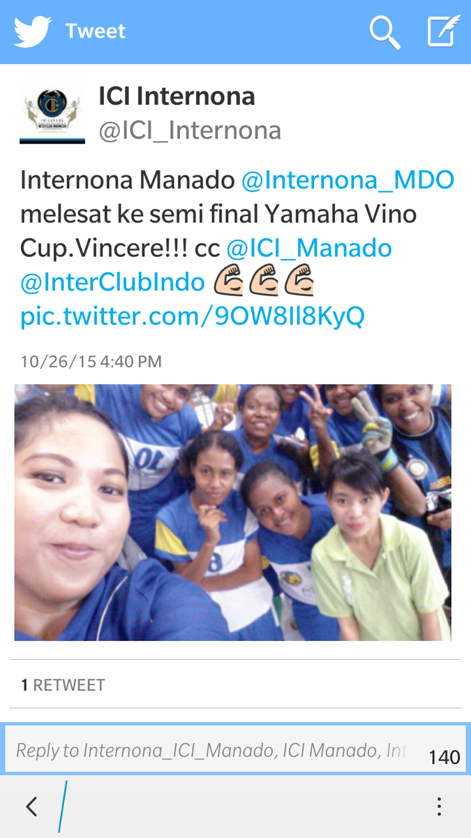 Teruslah berjuang Internona Manado, berjuanglah sampai Juara. We are the champion 🙌🙌🙌