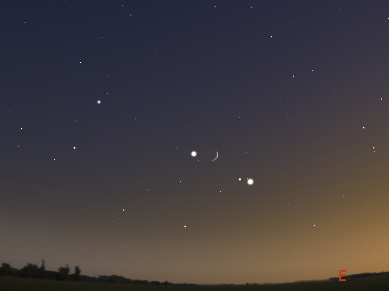 abcnews's tweet photo. Celestial conjunction: Mars, Jupiter and Venus come together in 'planetary dance'
https://t.co/xCUD8mxpCx https://t.co/273klwIV7R