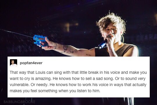papertownsb's tweet photo. his voice is so special #LouisYouMakeUsFeelLikeHome https://t.co/ukCC7ai7aA
