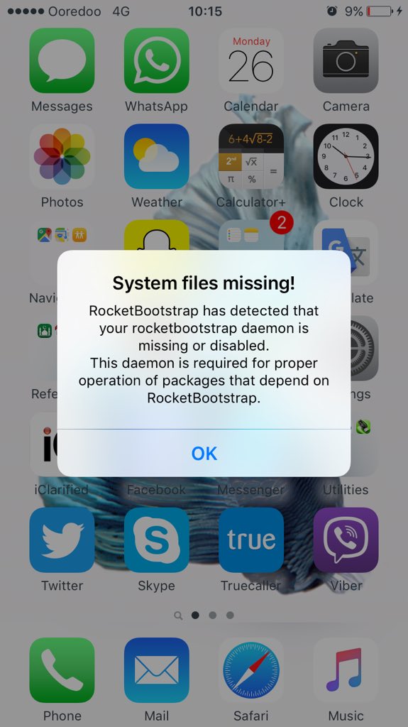 nwr83's tweet photo. @rpetrich this happened just after updating #rocketbootstrap 😦 https://t.co/LjTI1tteo8