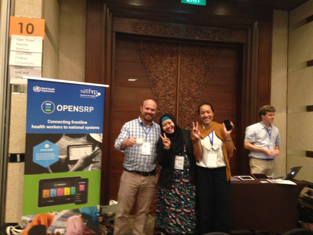 TigestT's tweet photo. Team OpenSRP ready at #MA4HealthAP on the comprehensive digital platform for govt frontline workers @HRPresearch https://t.co/B6JFsgKvf8
