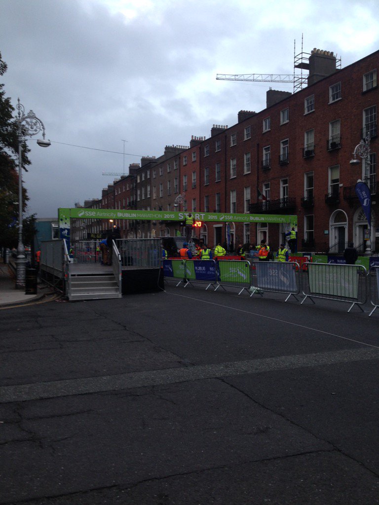 Nice and early. #dublinmarathon #Running