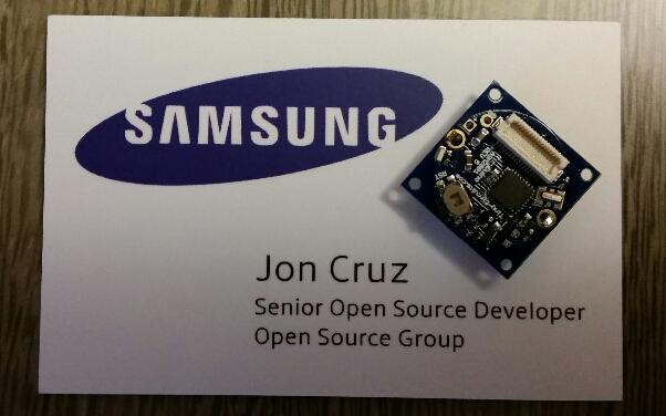 joncruz's tweet image. Pondering if this #arduino is tiny enough to show at my #SOSCON talk on smaller IoT things (business card for scale)