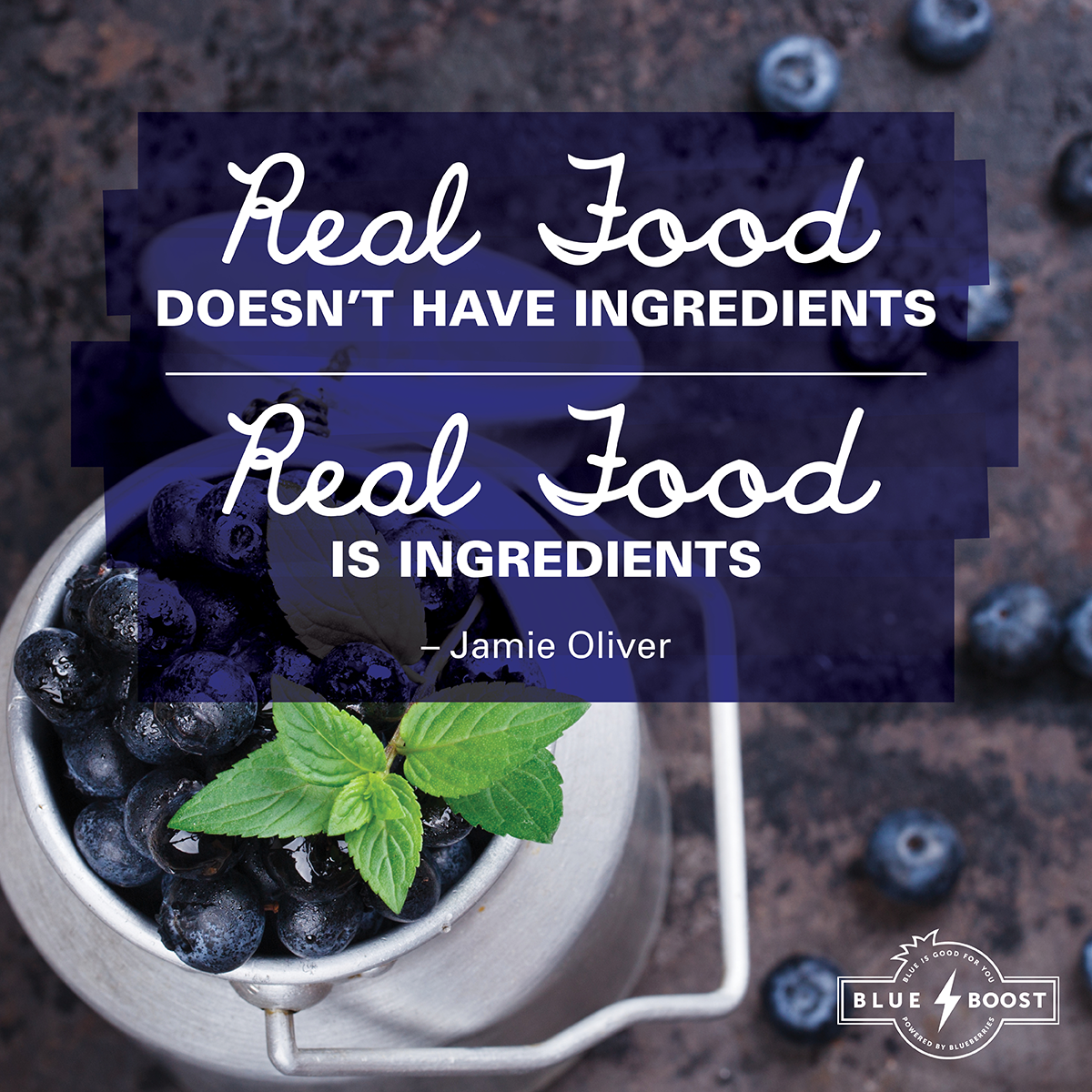 blueboostSA's tweet photo. It’s that simple! #blueberries #BlueberryBoost #jamieoliver #superfood https://t.co/9FR7KEDCbw