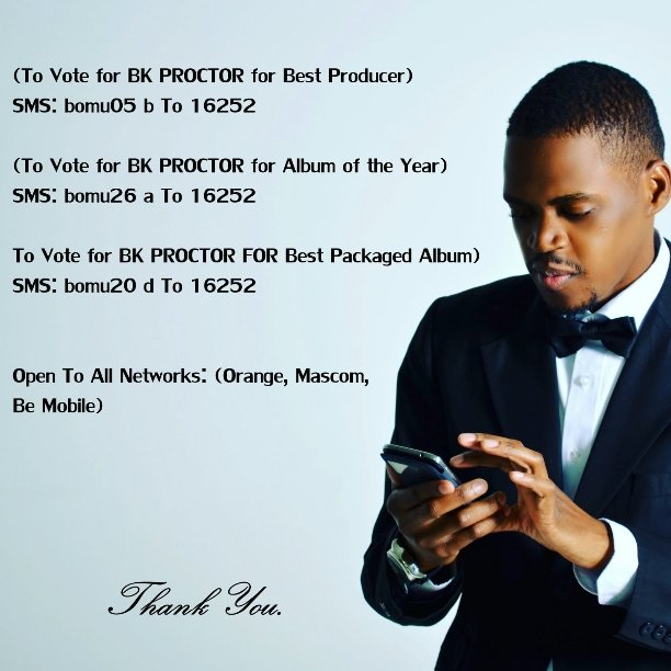 Makau_3's tweet photo. Please vote for the humblest, creative, hard working producer/artist. He played a big role in the game #BkProctor https://t.co/0bqdW8TrCO