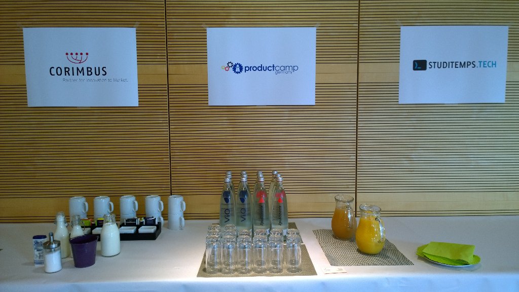 #prodcampcologne wir sind dann soweit es kann losgehen.