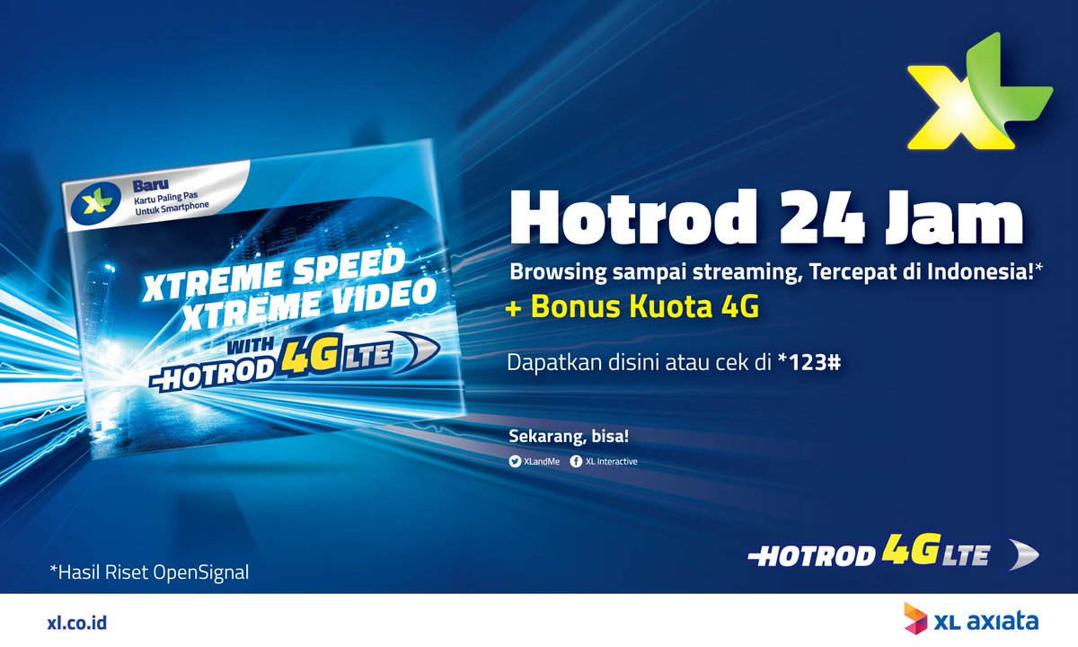 myXL_Jabo's tweet photo. Hai Tweeps Xl
FYI:
cek *123#
Hotrod24Jam , Browsing, streaming tercepat di Indonesia
#XLANDME #VIPBUSXL #LIKEAMONDAY https://t.co/G78UKCOc3P