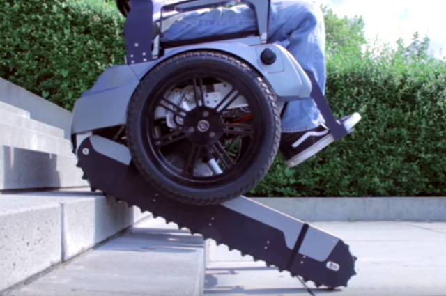 AccessAbleUK's tweet image. Students have developed an electric wheelchair that can climb stairs bit.ly/1W79wB4 #assistivetechnology