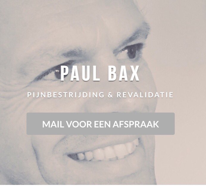 Weer 'n extra specialisatie in huis!
Samenwerking met Paul Bax-Pijnbestrijding &amp; Revalidatie
paul-bax.nl