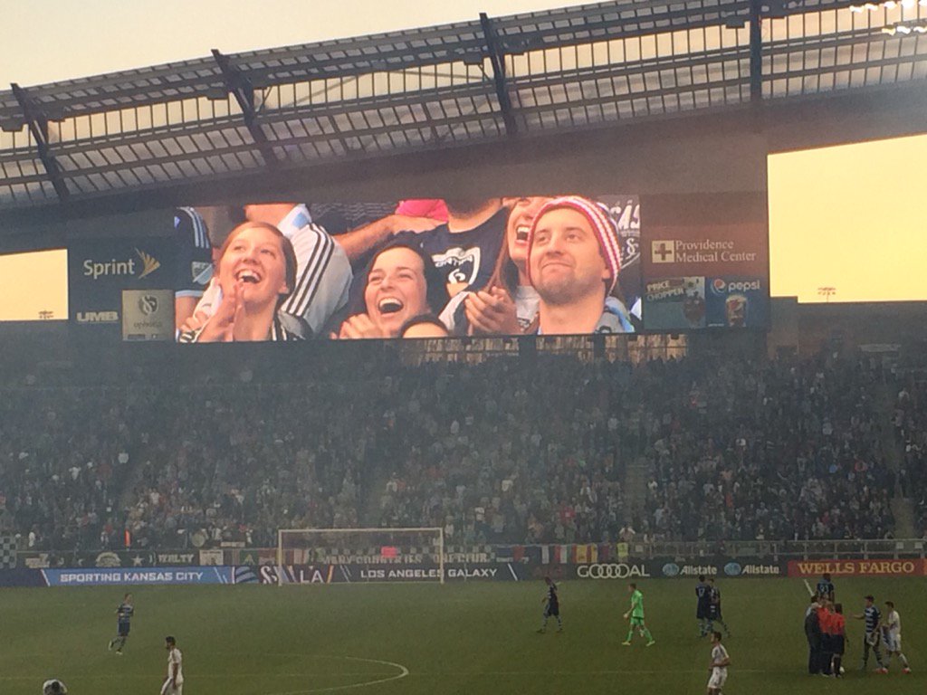 mama we made it (on the SKC big screen) #sports ⚽️