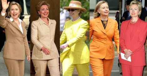 Happy 68th Birthday, Hillary Clinton! See all of her colorful pantsuits through the years: 
 