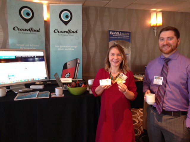 Crowdfind's tweet photo. Our second winner of the #AGG15 scavenger hunt! Swing by the Crowdfind booth to see the future of Lost &amp; Found! https://t.co/m6ncVghIPx