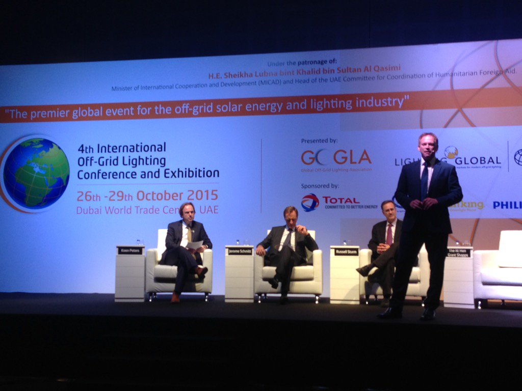 grantshapps's tweet photo. Great to be at #IOGLC2015. Pay&amp;Go solar connects ppl now while grids develop. It's a solar revolution! #EnergyAfrica https://t.co/Z4nXg0mbAj