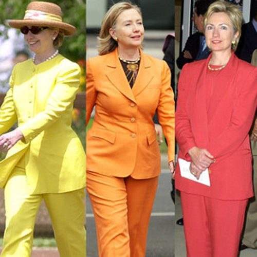 Eonline : Happy 68th Birthday, Hillary Clinton! See all of her colorful pantsuits through 