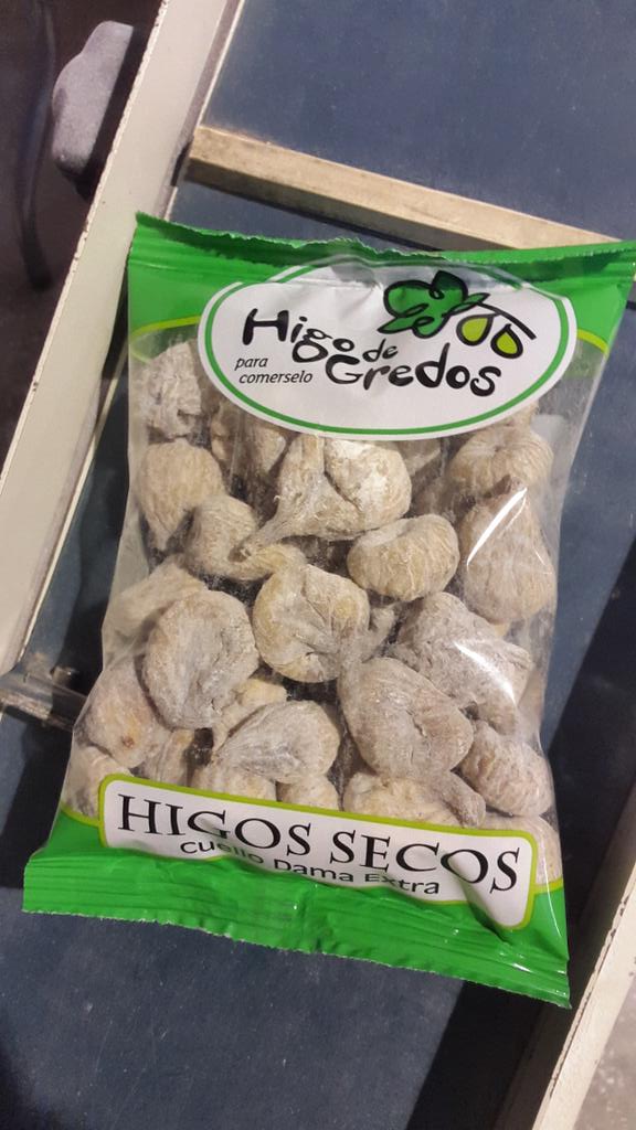 Proceso de envasado de higo seco enharinado