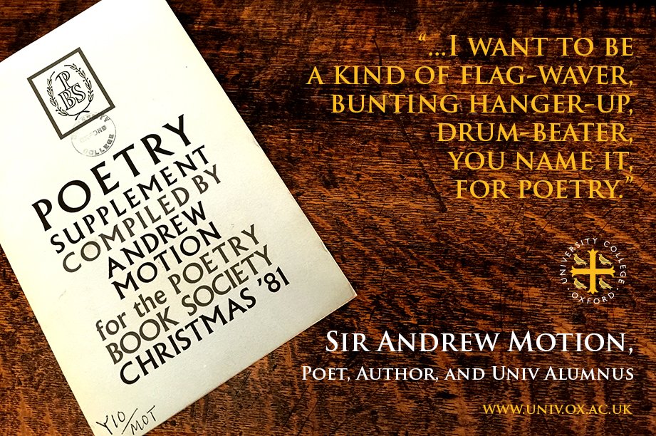Happy birthday to Sir Andrew Motion from everyone at Univ  