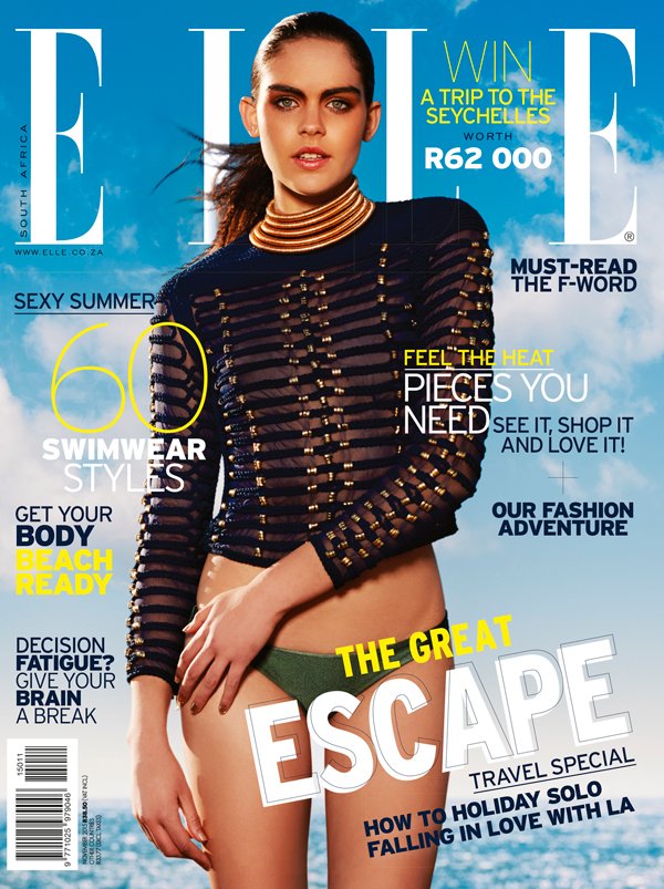 ELLESouthAfrica's tweet photo. It's here! Our November #GreatEscapeIssue is on sale now, featuring South African model @MiekeVisser2 https://t.co/46SP6XBP5e