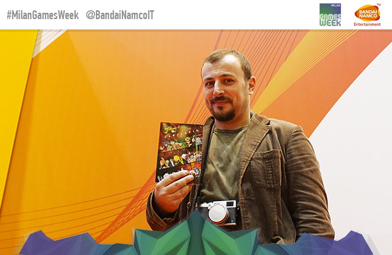 BandaiNamcoIT's tweet photo. Pronto per il Giappone, il vincitore della #JStarsVS Battle è venuto a trovarci alla @MilanGamesWeek @orgoglionerd😀 https://t.co/IBE2mT48Hs