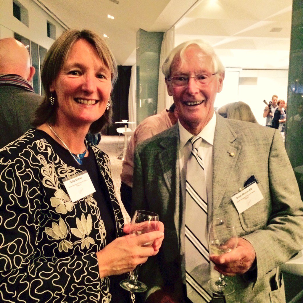 The family behind it all it - Brian &amp; Sally Stonier, enjoying their #Pinot as much as ever <a href="/StonierWines/">StonierWines</a> #SIPNOT2015