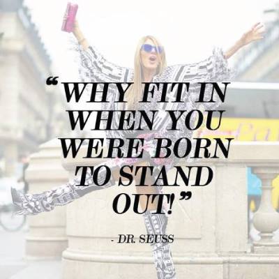 It is Monday. Go into your wardrobe, throw on some razzle dazzle and give the week the YOU it needs!