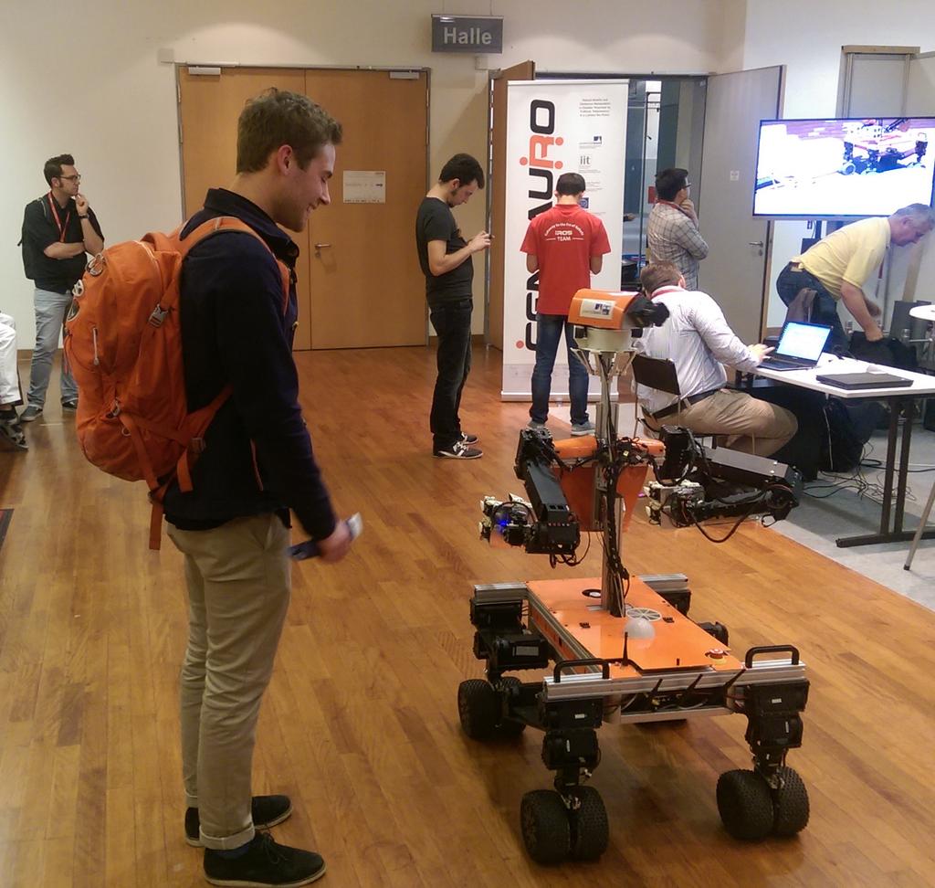 sciencepractice's tweet photo. At a workshop in Brussels today to talk about #robots and competitions. Jogging #IROS2015 memories. https://t.co/8XTOVseVBU