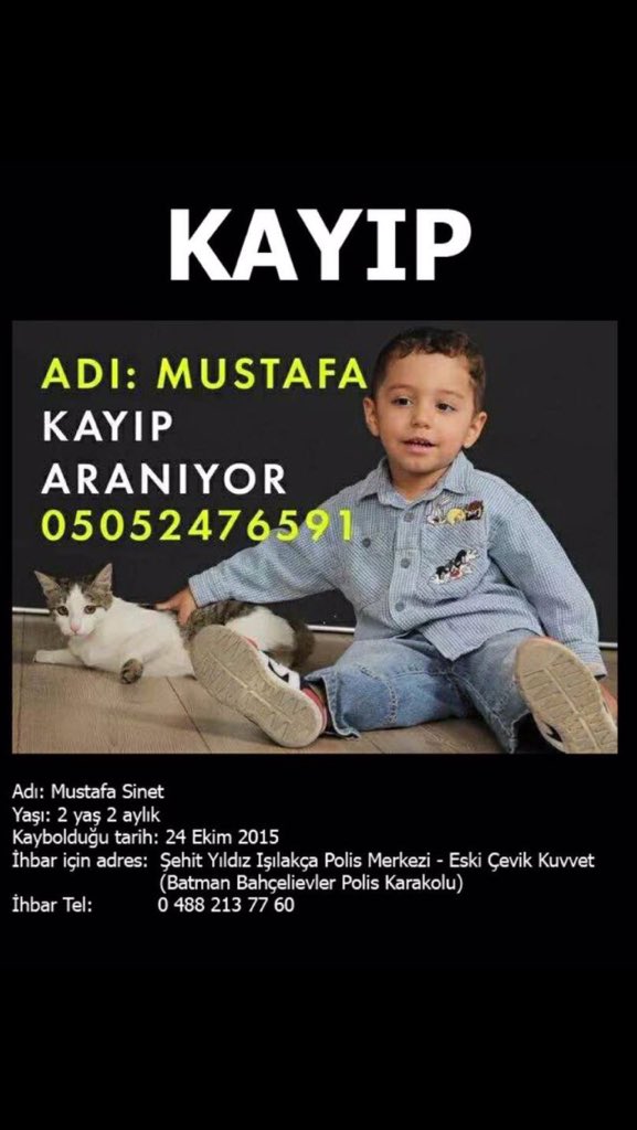 AcilMerkez's tweet photo. #Batman'da kaybolan Mustafa'yı arıyoruz

Lütfen duyuralım..🙏🙏

@firattanis @barbarosansalfn @LeventUzumcu @barisatay https://t.co/2sphxSVU5K