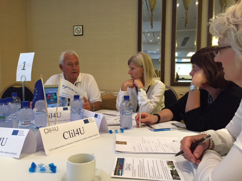 Clil4U's tweet photo. Photo from the Clil4U round table presentations during the EfVET conference https://t.co/FRW3uHgFGQ