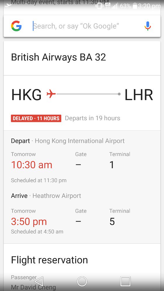 ch3ng8's tweet photo. Flight to HK = technical issues. 
Flight back to UK = technical issues. 

BA32
What's up @British_Airways? https://t.co/PzvQunk7LI