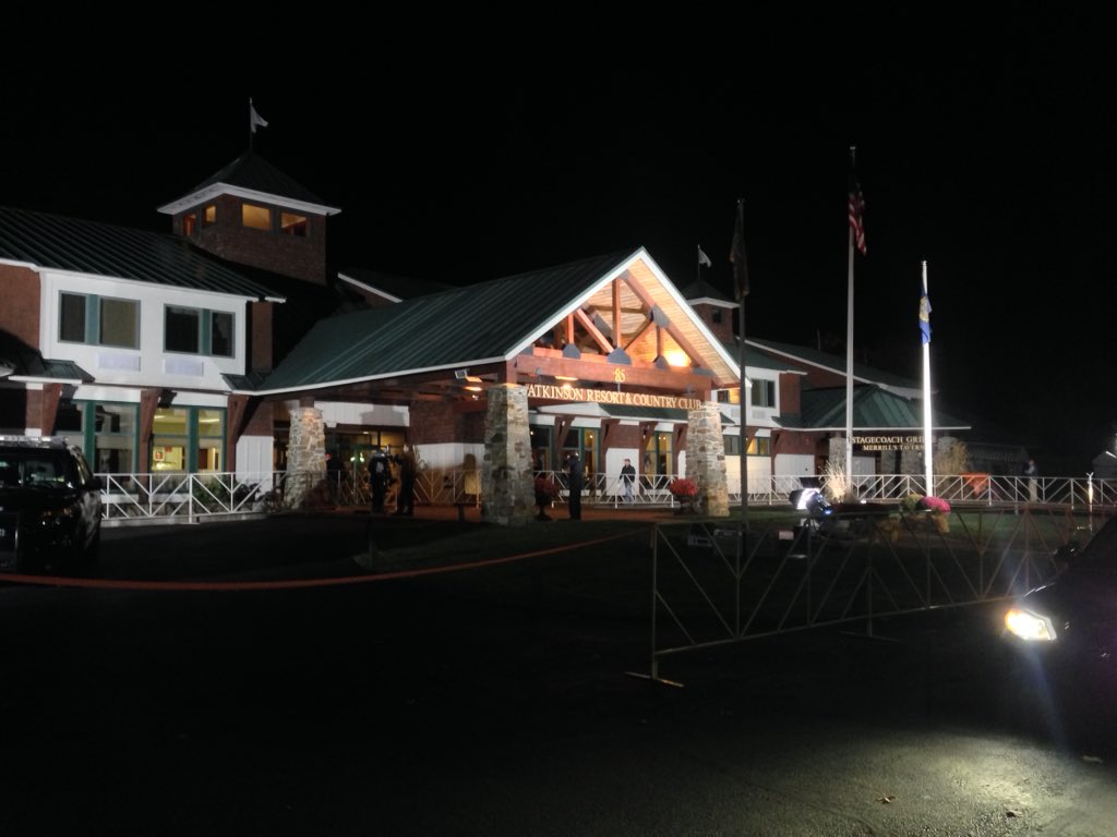 SeanColahan's tweet photo. Early risers here @ #Trump #TownHall @ the #AtkinsonCountryClub. .@alisonkingNECN 2 have full report on .@necn #FITN https://t.co/8Qo3ka49f1
