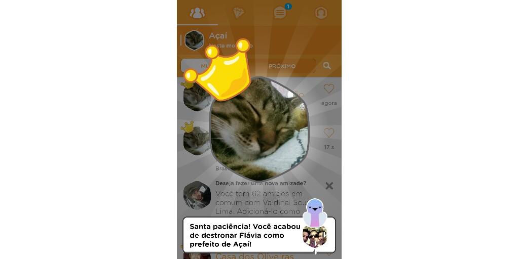 Eu acabei de destronar <a href="/flavyh1504/">Flavia Pires</a> como prefeito de Açaí no @Swarmapp!
swarmapp.com/amandaa_timbet…