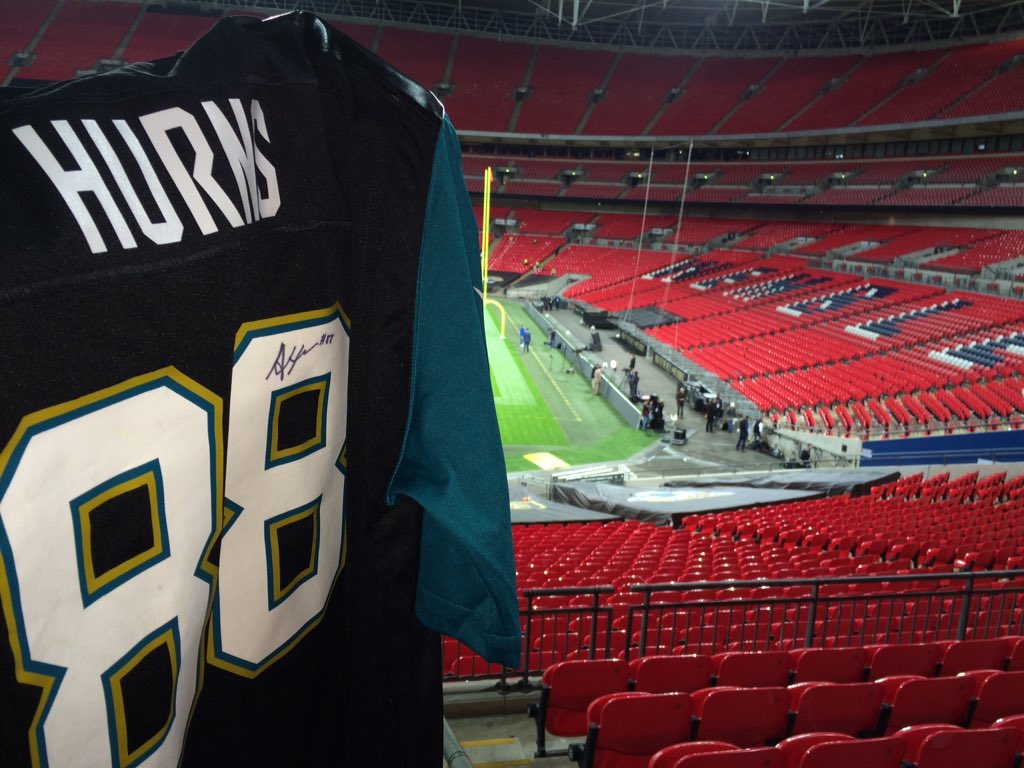 To celebrate Jags' win at Wembley, we're giving away this signed Hurns jersey! Just follow, retweet and #BeJaguars!