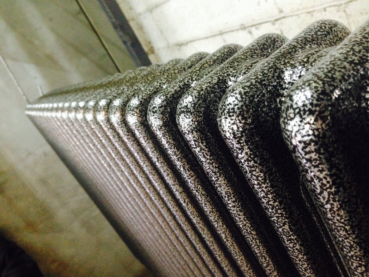 pjs_powder's tweet photo. We've finished this radiator in Cesium, special textured paint. A superb result as you can see from this close-up https://t.co/rJemZJCgZp