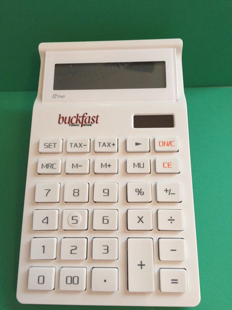 #competition time !! For your chance to win a #Buckfast calculator simply follow &amp; RT to enter.