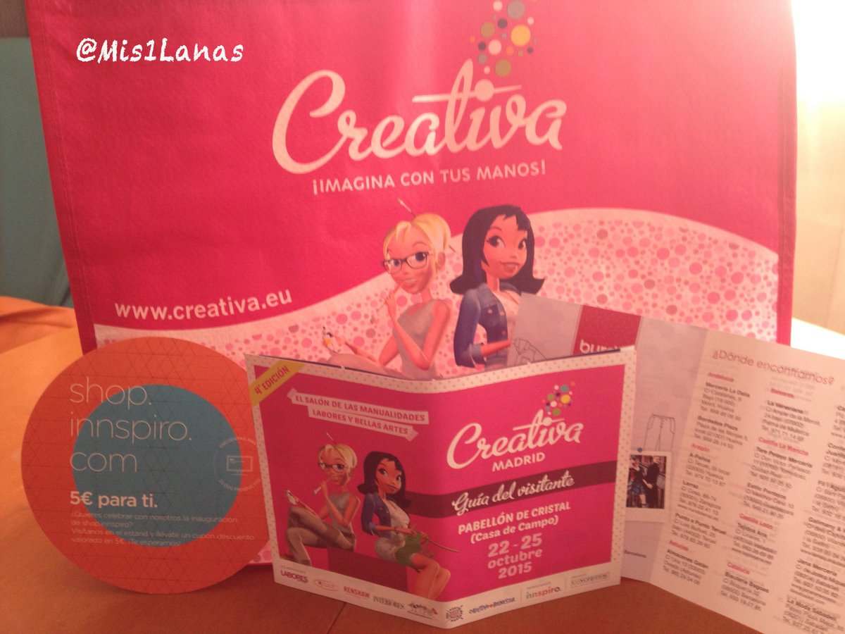 Mis1Lanas's tweet photo. Mi visita al Salón Creativa Madrid  y mis compras costureras!!! Feliz comienzo de semana!!! 
https://t.co/nUTSgovlO9 https://t.co/shNaB4FEvp