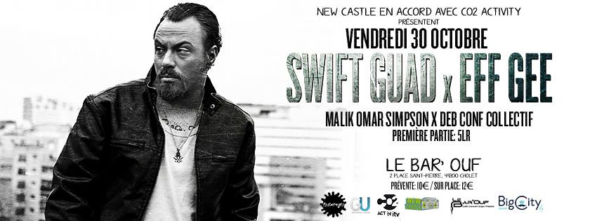 BonPlanUrbain's tweet photo. @SWIFTGUAD &amp; @EffGeee seront ce weekend au Bar'Ouf #Chôlet w/ @MalikOmarSim et DEB CONF COLLECTIF #rapFr #hiphop https://t.co/LLEZfI2GDJ