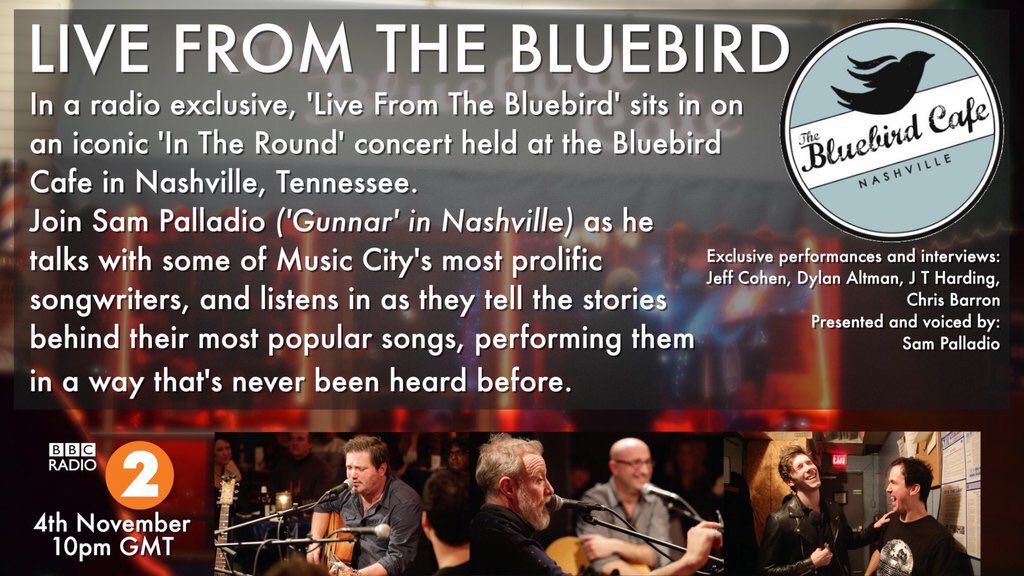 Really excited to have my first ever radio show going out on <a href="/BBCRadio2/">BBC Radio 2</a>! #LiveFromTheBluebird