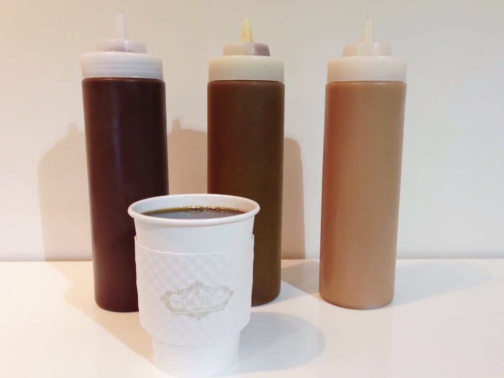 cavucoffee's tweet photo. Infuse your coffee with one of our many house-made sauces like Caramel, Butterscotch, or Pumpkin! #cavucoffee https://t.co/H6L5BQaSzD