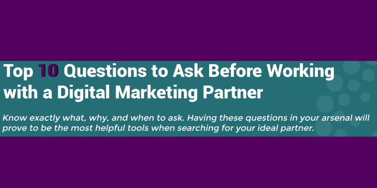 jmcpherson's tweet photo. Here are @silvertech's Top 10 Questions to ask a #digitalmarketing Partner:
https://t.co/ObOQ4YvEG2 https://t.co/ayzGyg3sZs